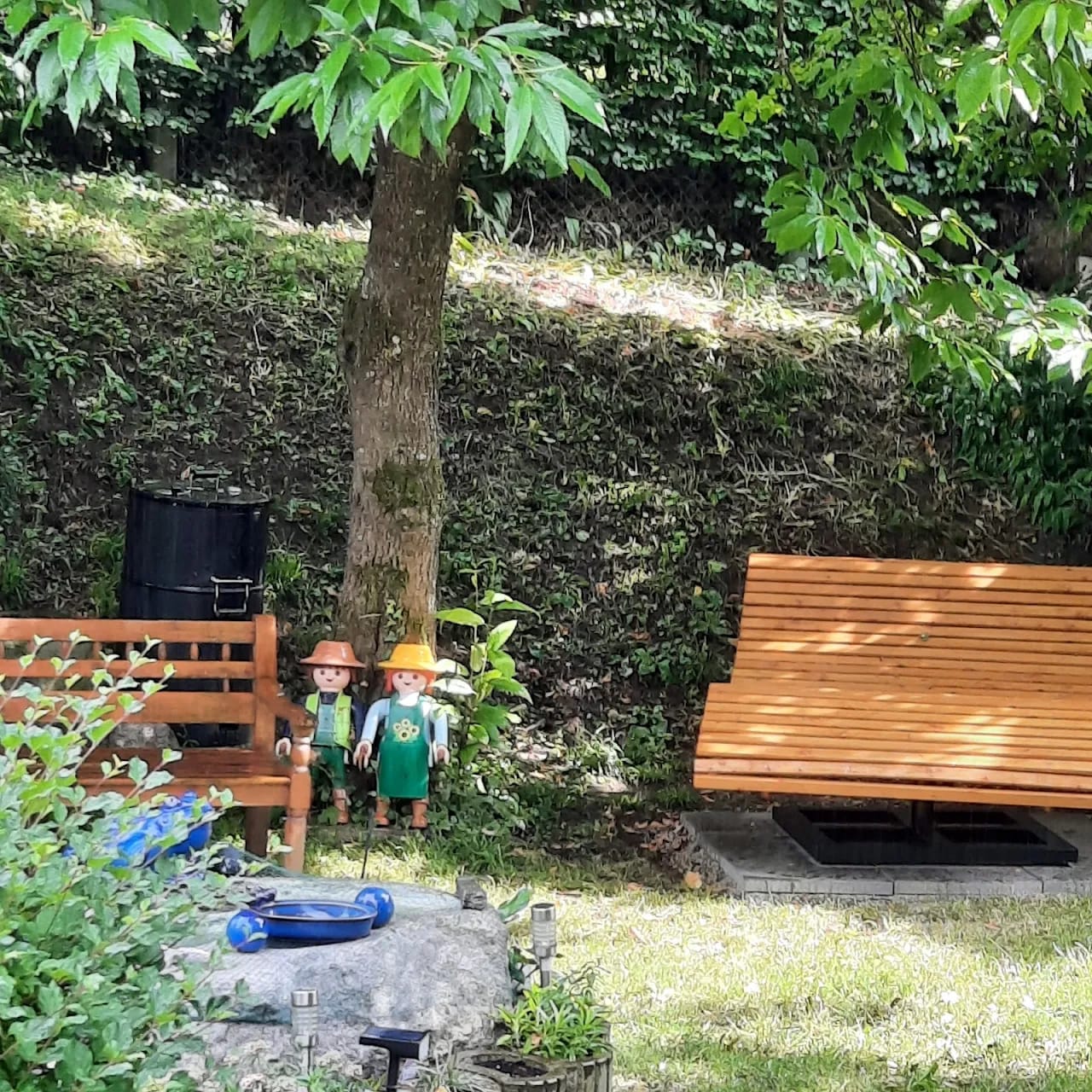Customer photo review of Doppelliege Schwungliege "Tegernsee" Wellenliege mit Drehgestell