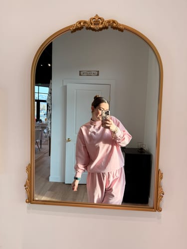 Customer photo review of Vintage Waffle Wide Leg Sweats