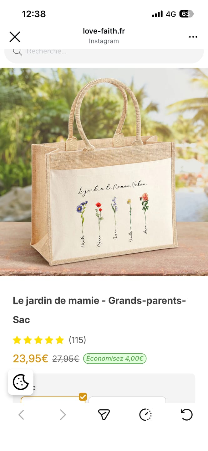 Customer photo review of Le jardin de mamie - Grands-parents-Sac