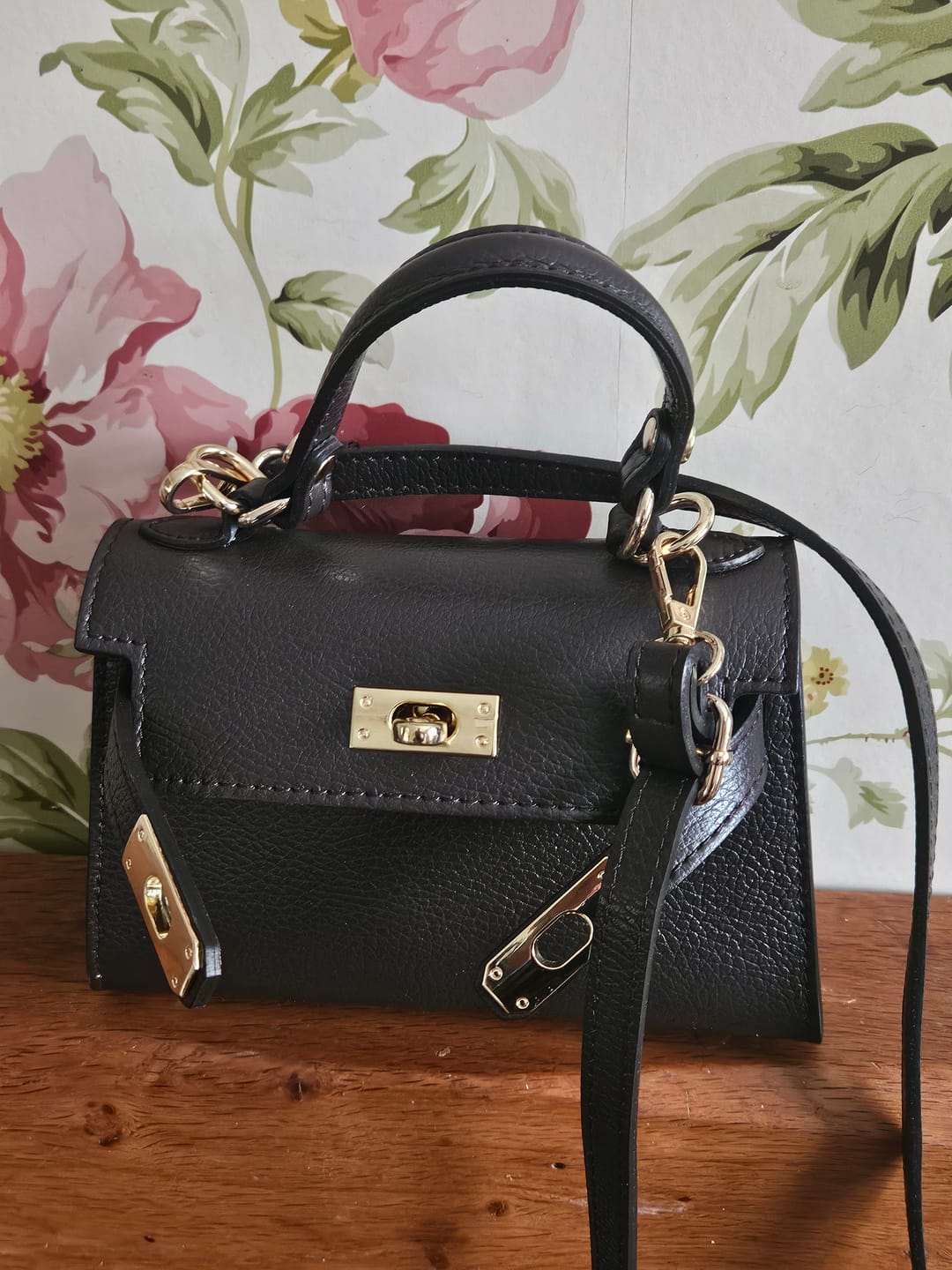 Customer photo review of Mini Polly Top Handle Bag