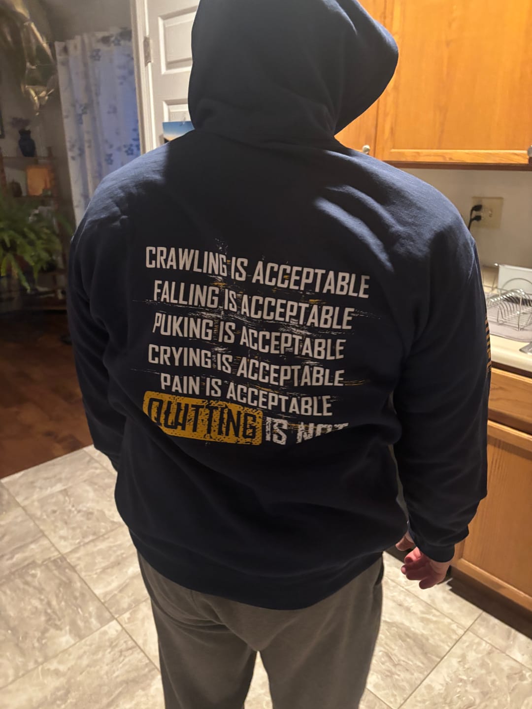 Customer photo review of Keep Moving Forward - Hoodie