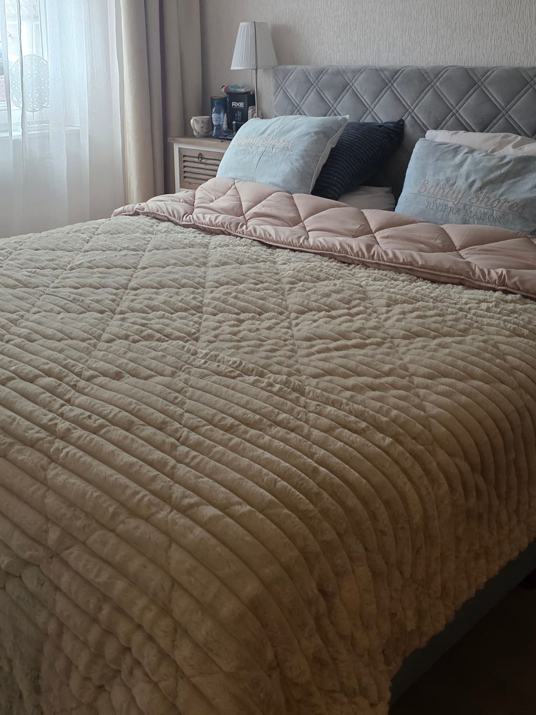 Customer photo review of Dekbed Zonder Overtrek Velvet™ Pearl White