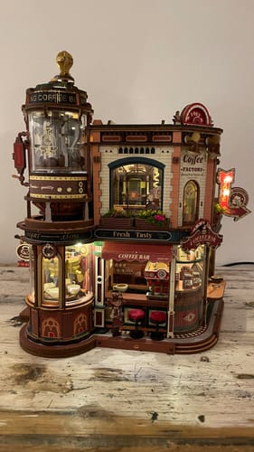 Customer photo review of Dreamy Coffee Factory 3D Wooden Puzzle