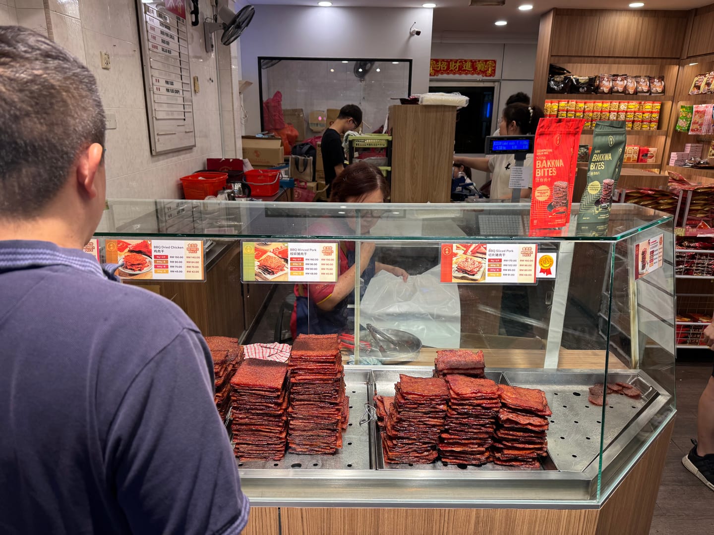 Customer photo review of BITE SIZE BAKKWA- ORIGINAL FLAVOUR (100G)