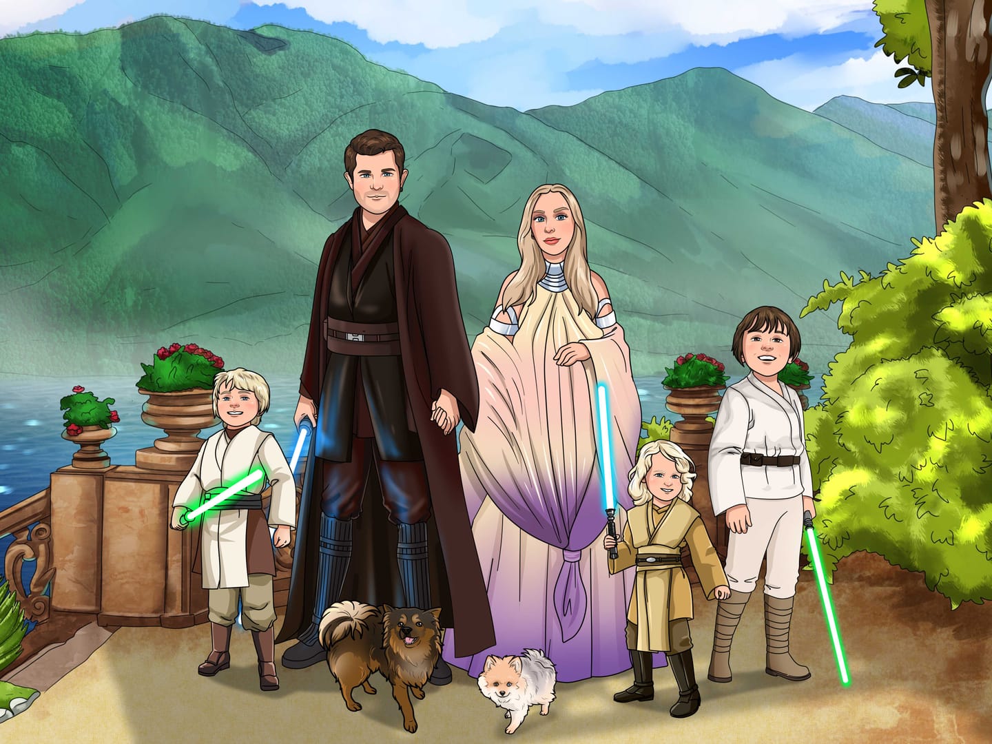 Customer photo review of Make Me Jedi Digital Portrait