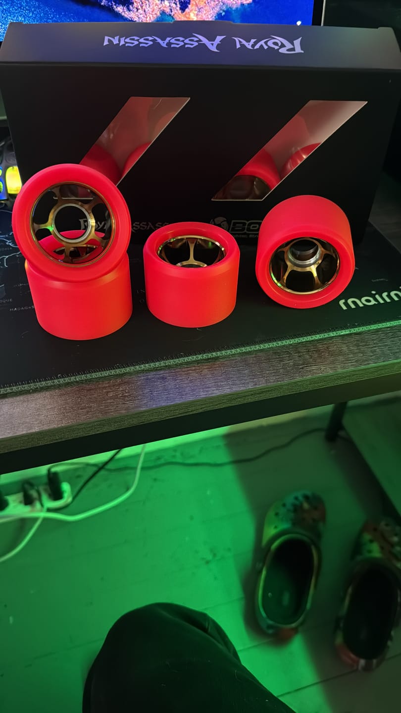 Customer photo review of Royal Assassin Indoor Roller Skate Wheels