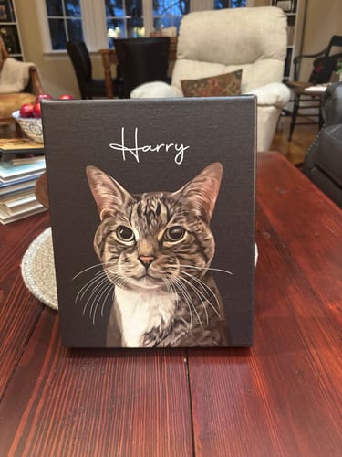 Customer photo review of Pet Art Canvas Wrap