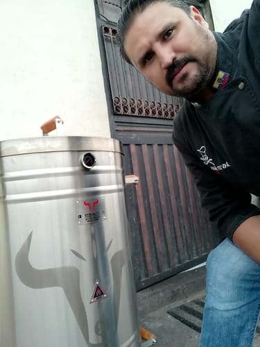 Customer photo review of Barril Asador/Ahumador 360° – Sabor Perfecto