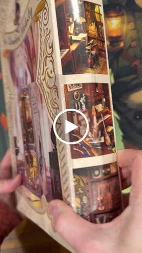 Customer video review of Timeless Melody DIY Wooden Book Nook Shelf Insert