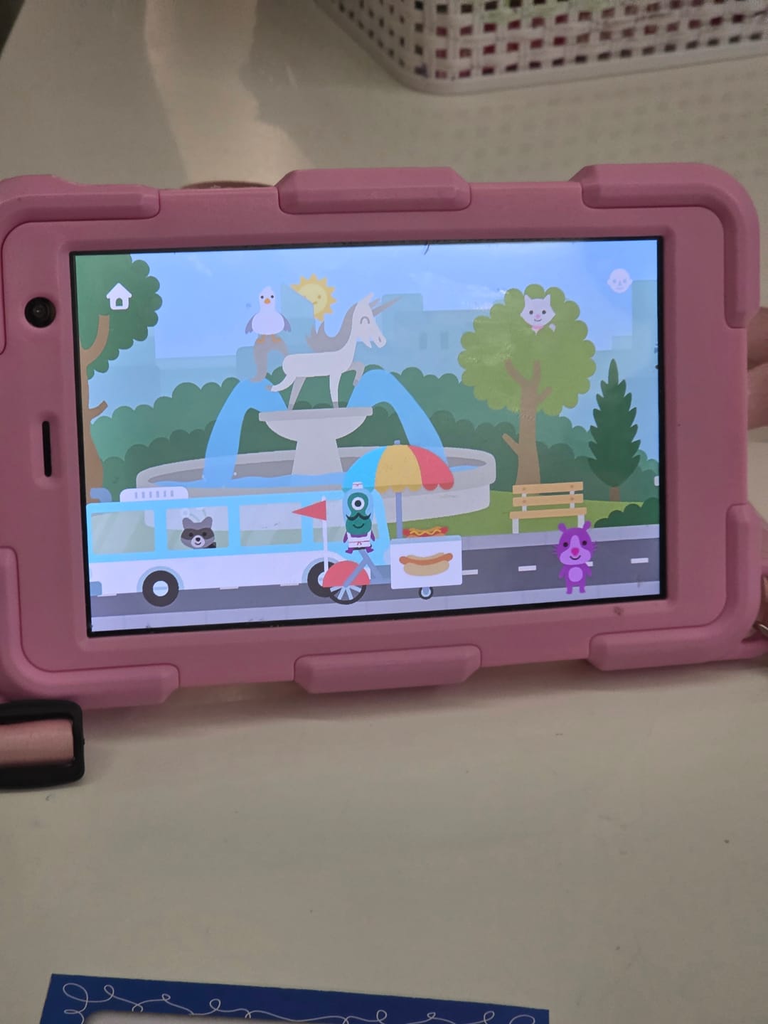 Customer photo review of DEPLAY Kids Tablet SMART 5 | Beste Kindertablet | Blauw of Roze