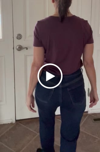 Customer video review of Liza Crew Neck Tee • Final Sale - Grape Harvest