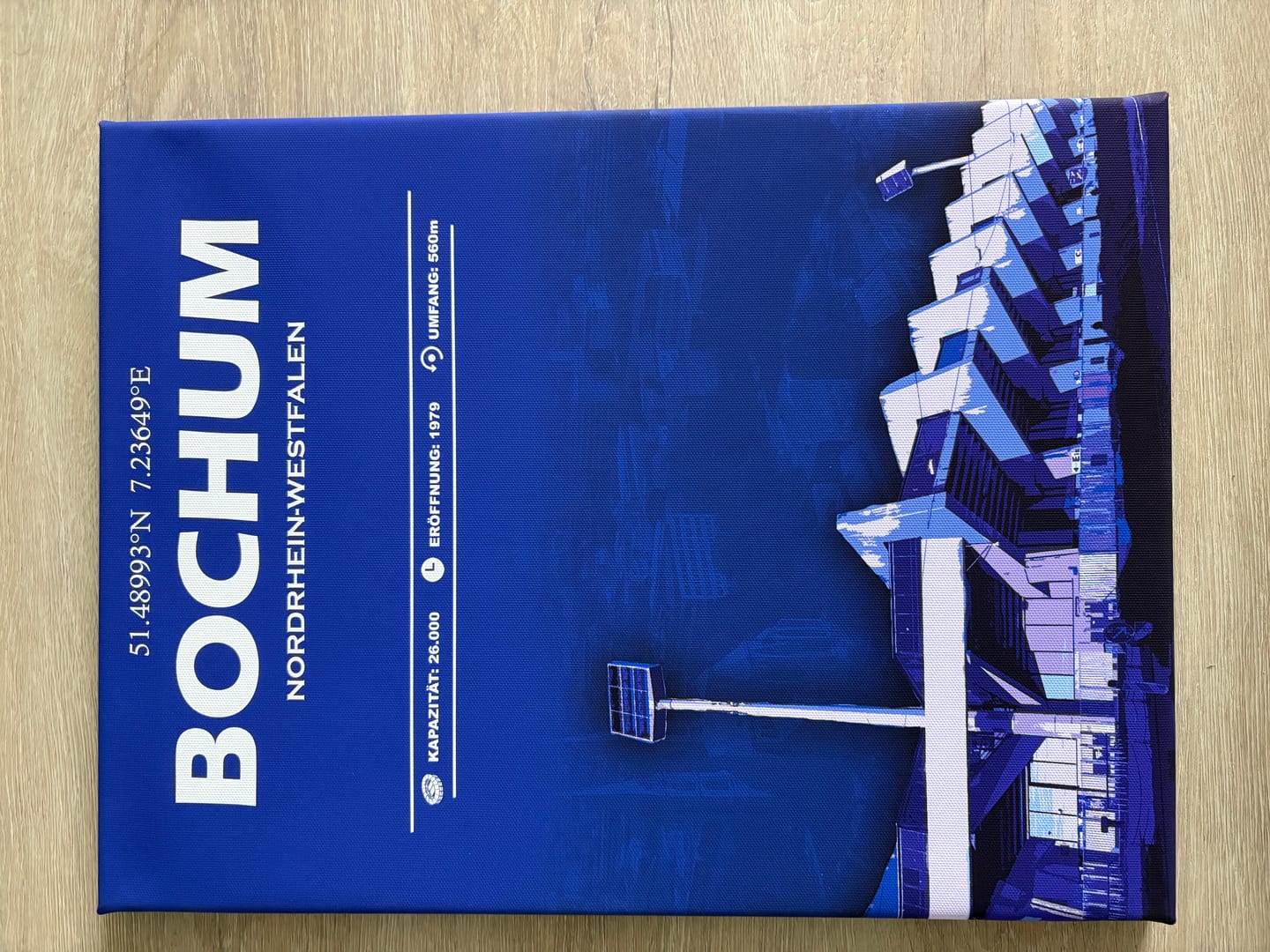 Customer photo review of Bochum Stadion Leinwand
