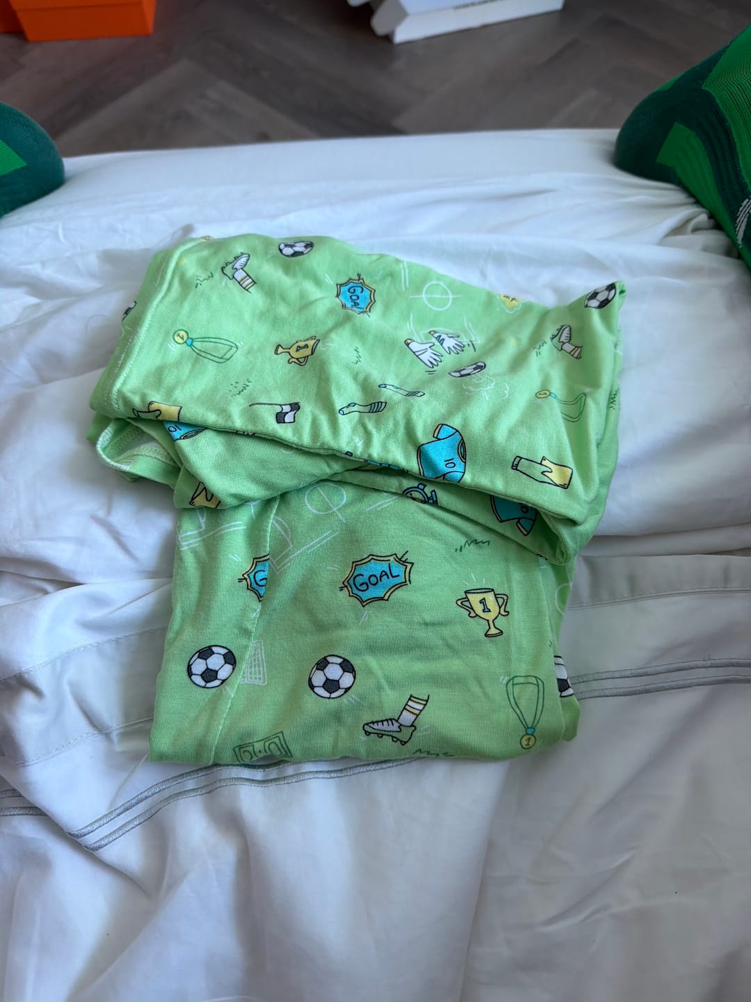 Customer photo review of Bows & Blooms Bamboo Kids Pajama Short Set
