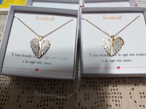 Customer photo review of Collana Angelo mio l'originale ✦ Incidi il nome del tuo Angelo