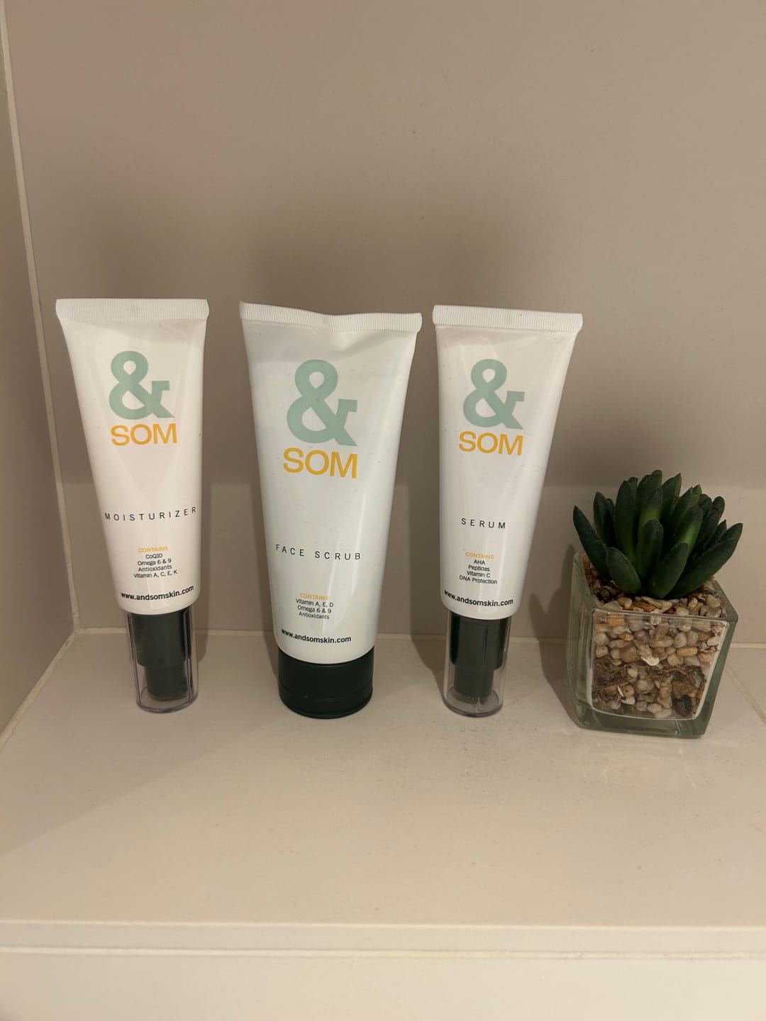 Customer photo review of The Men's Skincare Set