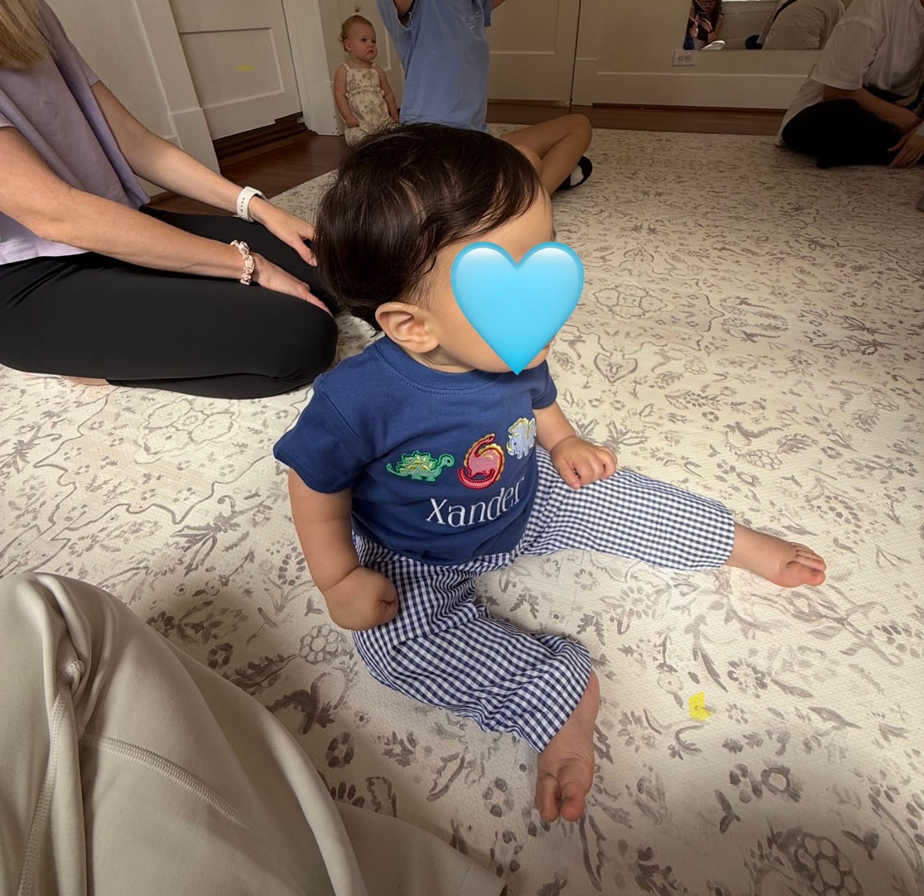 Customer photo review of Dinosaur Navy Blue Short Sleeve Shirt