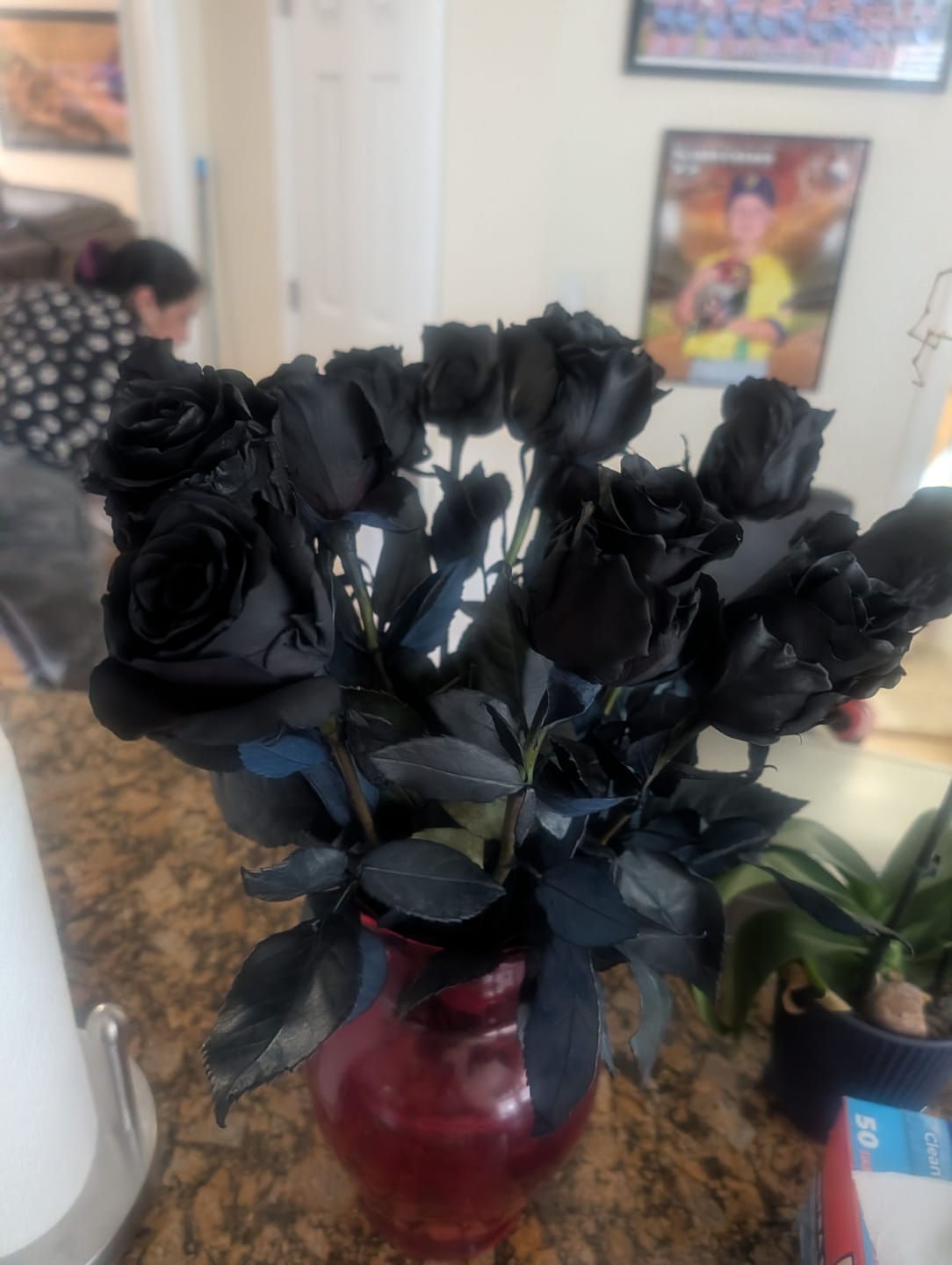 Customer photo review of Black Roses