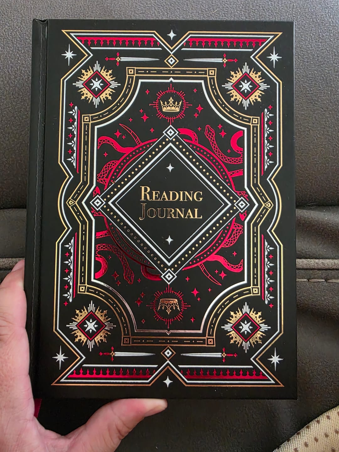 Customer photo review of Reading Journal - Serpents & Swords
