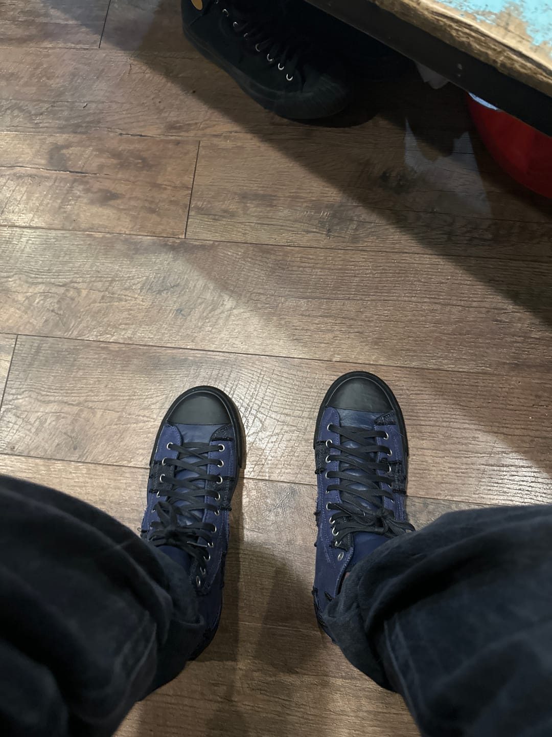 Customer photo review of All-American High-Top 14, Navy/Black