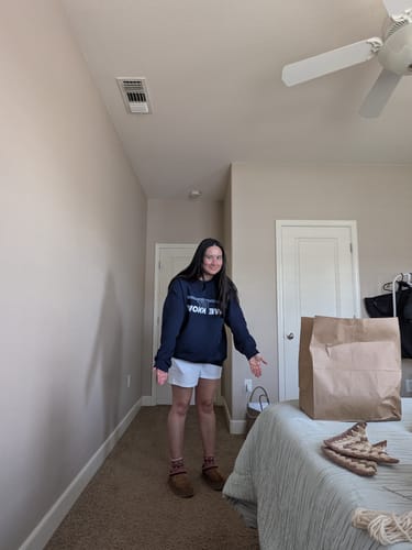 Customer photo review of We Know Crewneck