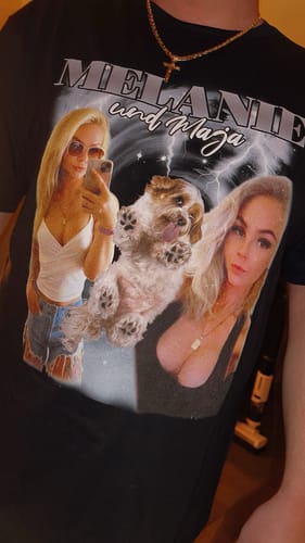 Customer photo review of Personalisiertes 90er Bootleg T-Shirt