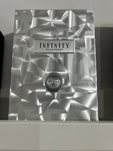 Customer photo review of Armaf Infinity Silver Eau De Parfum for Men 3.4 Oz