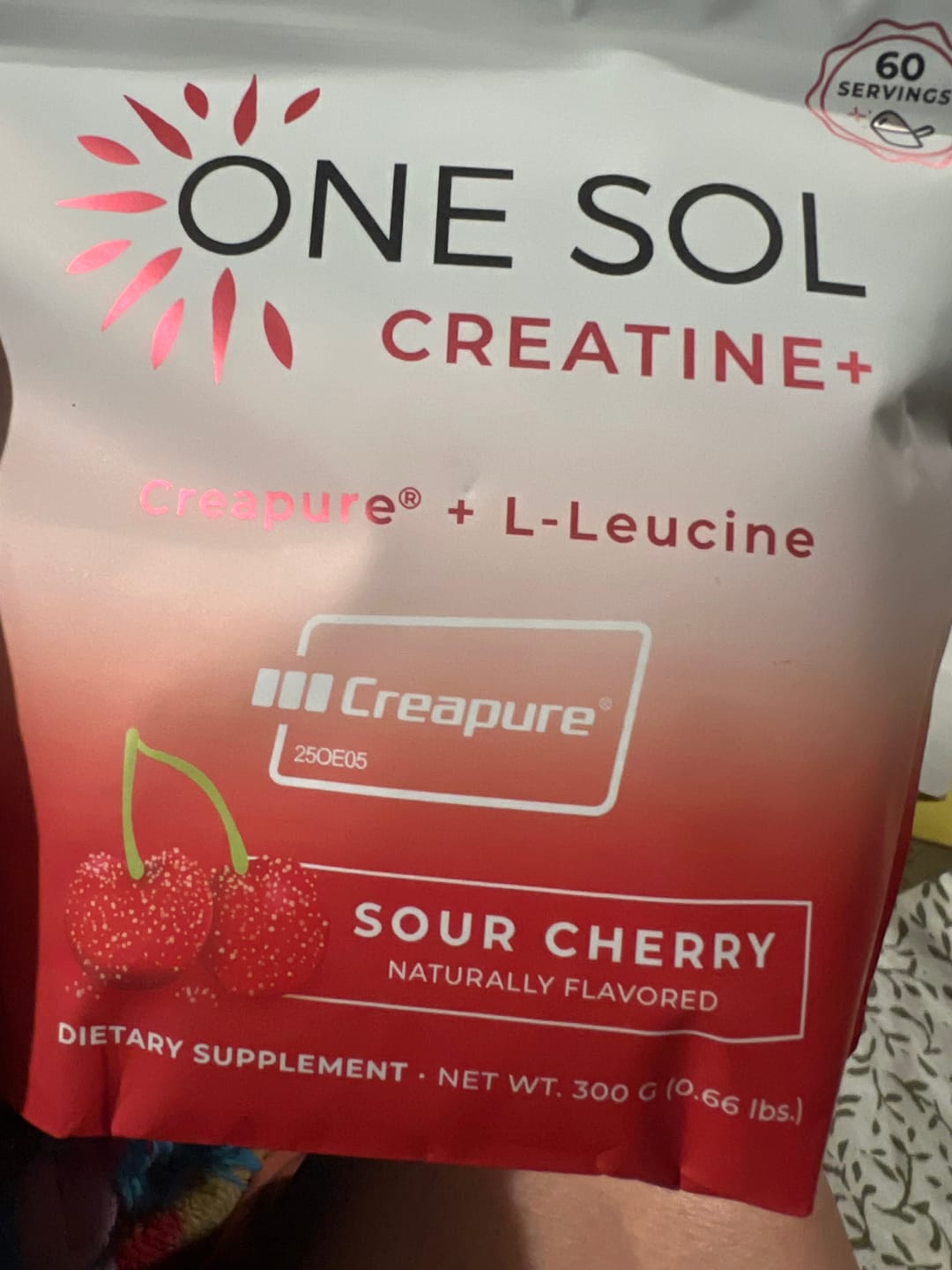 Customer photo review of One Sol Creatine+ Leucine