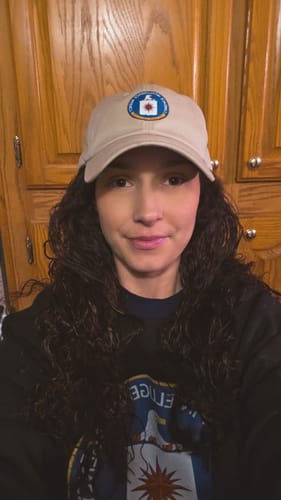 Customer photo review of Candace Intelligence Agency Hat