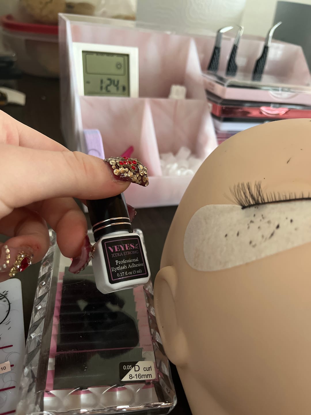 Customer photo review of Extra Strong - Lash Extension Glue