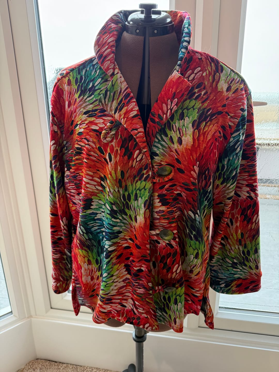 Customer photo review of Multicolour Burst Digital Modal-Touch Jersey Fabric