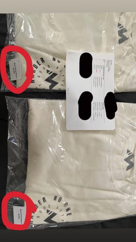 Customer photo review of Random Tee - 2 - Clear