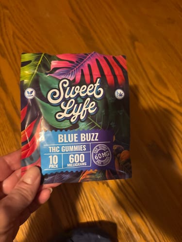 Customer photo review of Vegan Gummies 600 MG THC - Bag - Blue Buzz
