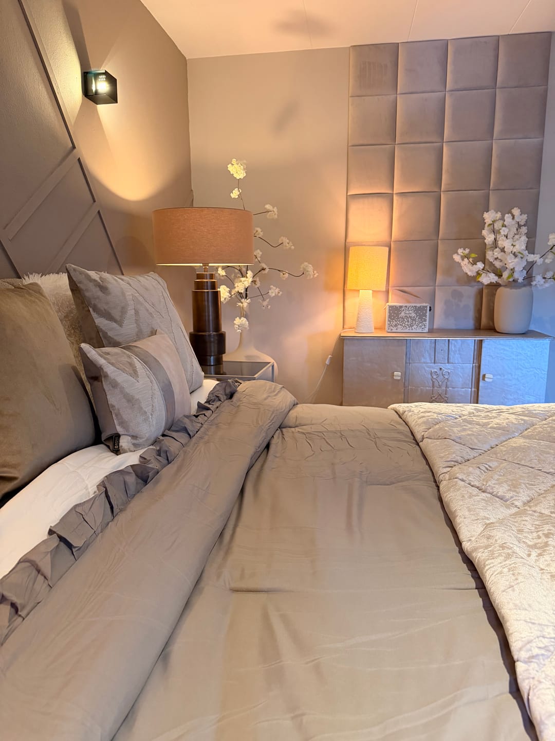 Customer photo review of Dekbed Zonder Overtrek Velvet™ Pearl White