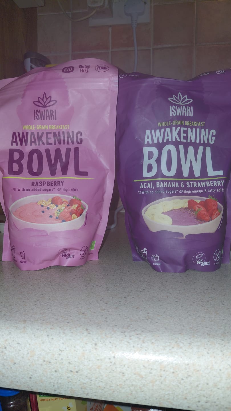 Customer photo review of Iswari Gluten-Free Awakening Bowl Raspberry 360g