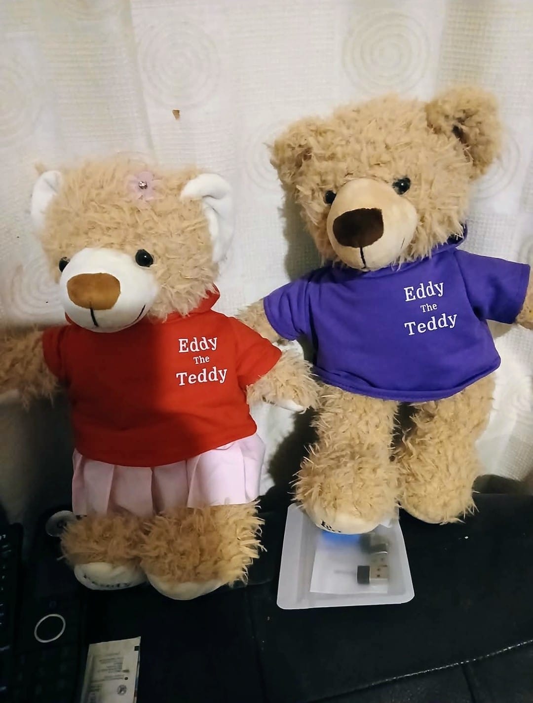Customer photo review of 32cm Eddy the Teddy Clothing (pack of 5)
