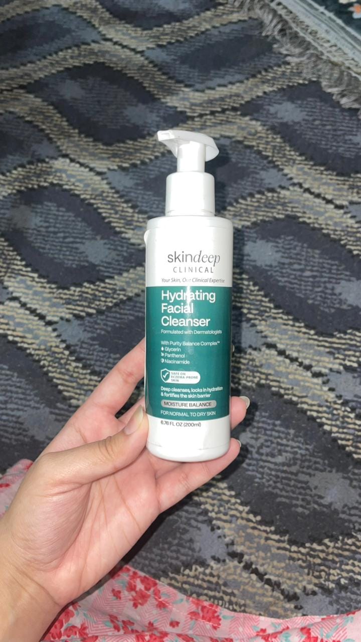 Customer photo review of Hydrating Facial Cleanser
