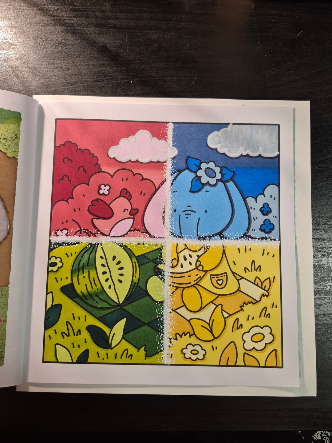 Customer photo review of Ohuhu Acrylic Markers 24 Colors 48 Pack
