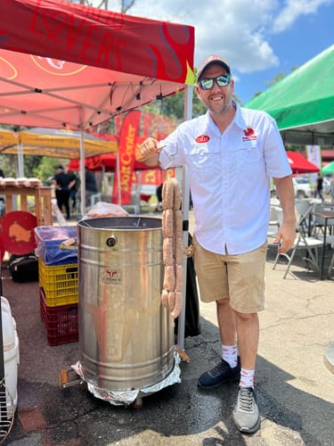 Customer photo review of Barril Asador/Ahumador 360° – Sabor Perfecto