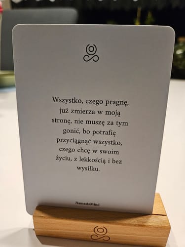 Recenzja produktu Karty Afirmacyjne ze zdjęciem od klienta