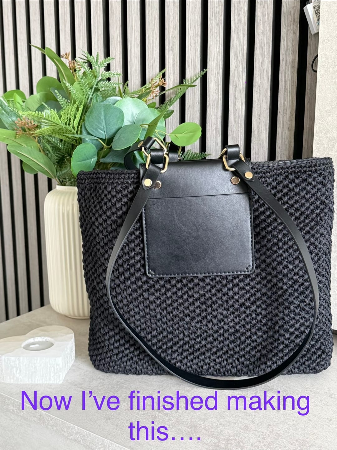 Customer photo review of CrochetPark™ Crochet Urban classic Tote Kit
