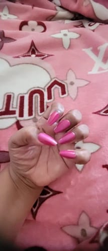 Customer photo review of Short Square Press on Nails/24Pcs