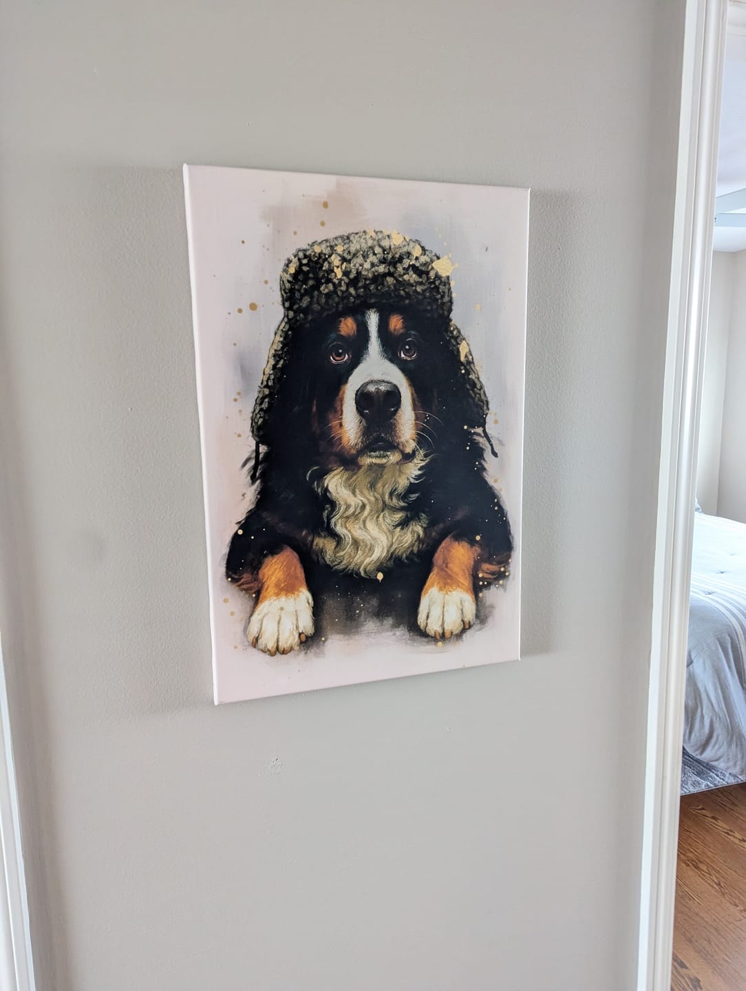 Customer photo review of Custom Pet Portrait - Abstract Style