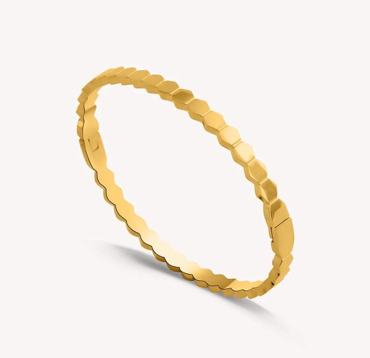 Customer photo review of Modern Mosaic Bangle Bracelet