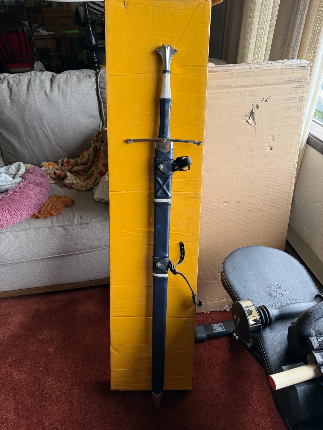 Customer photo review of The Dragonwhisper Longsword Version 2 with Fishtail Pommel