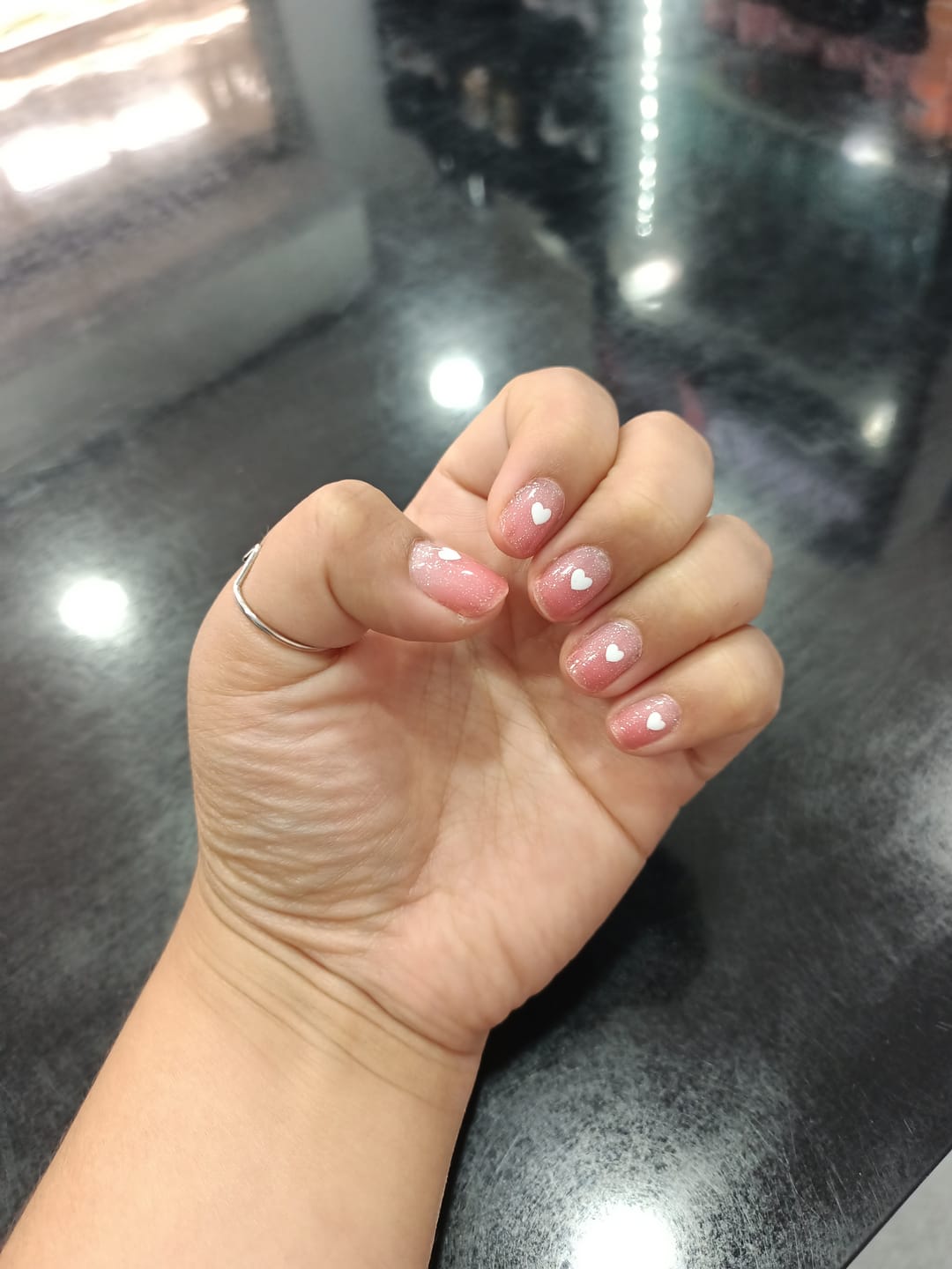 Customer photo review of Pink Heart  | Stickers de Esmalte
