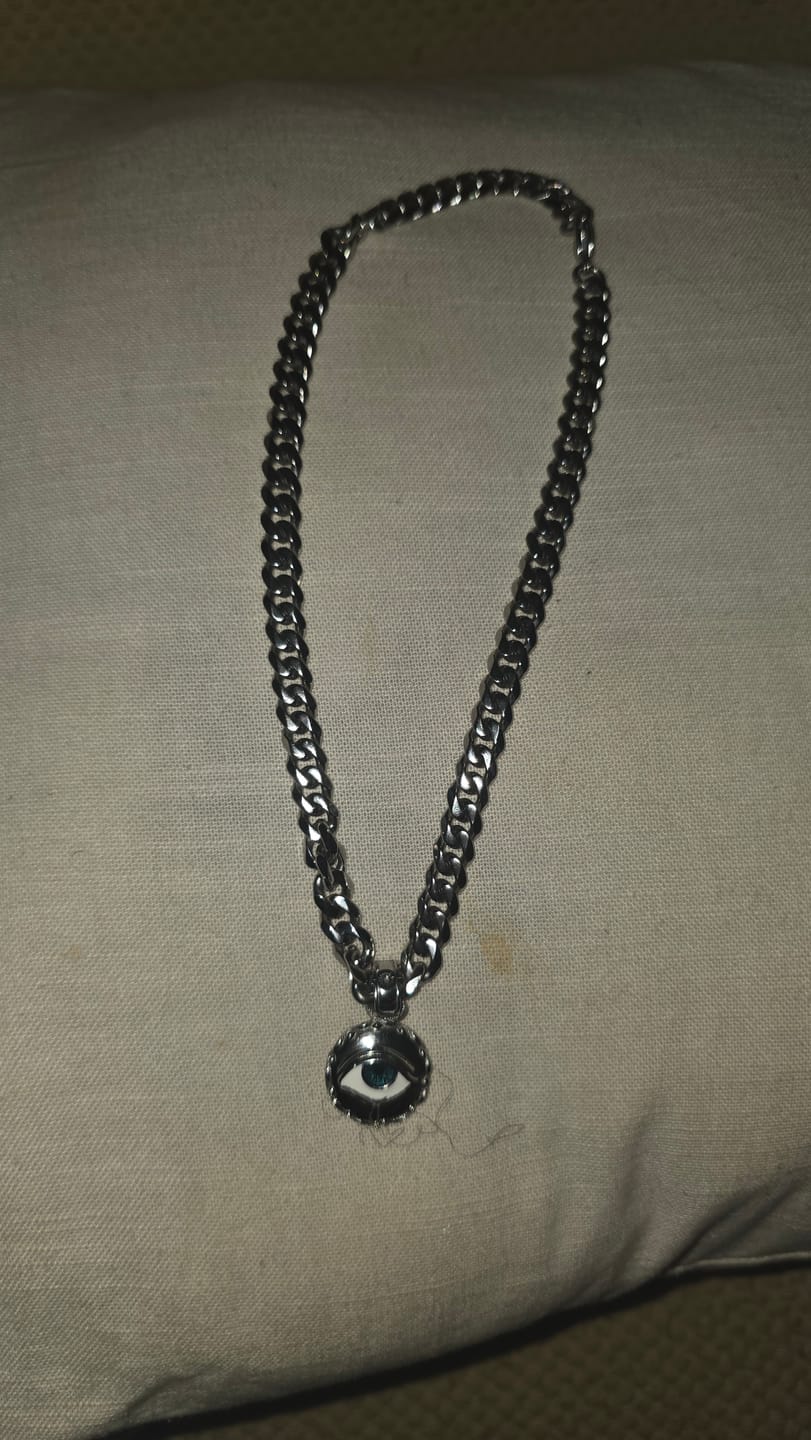 Customer photo review of EVIL EYE PENDANT