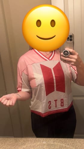 Customer photo review of Happy Valentine Day Bts Mixed Mesh Jersey Gift For Army