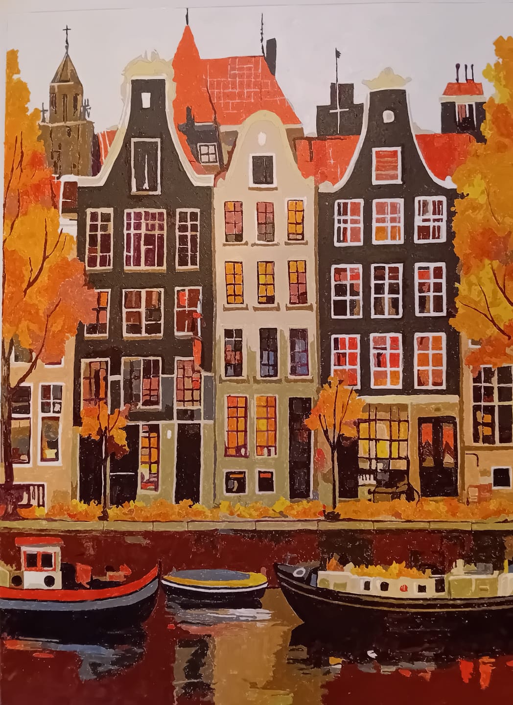 Customer photo review of Gorgeous Amsterdam | Paint by Numbers
