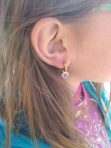 Customer photo review of Purple Gem Charms