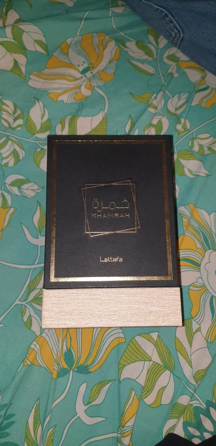 Customer photo review of Lattafa Khamrah Eau De Parfum For Unisex
